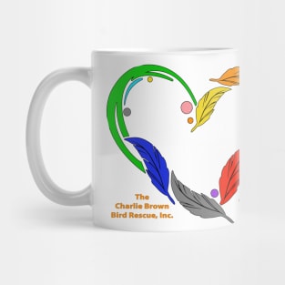 CB feather heart Mug